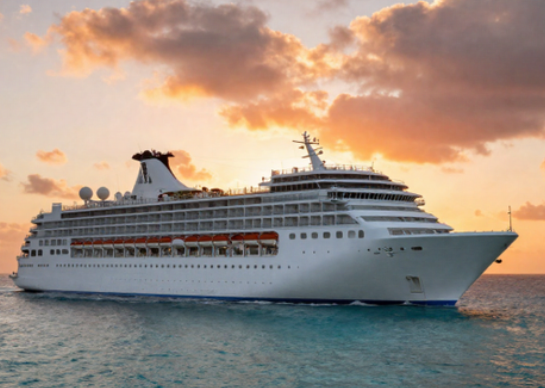 Carnival Pride cruise ship departing for the Bahamas